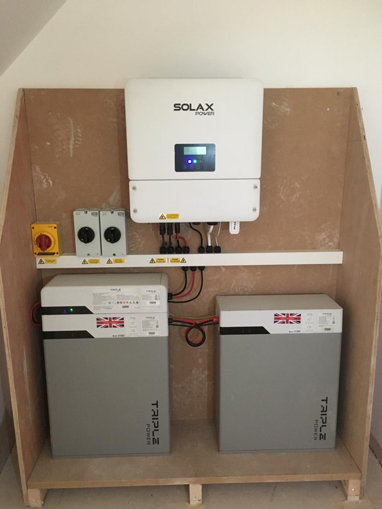 SolaX hybrid inverter with Triple Power battery storage installed by AiR Solar